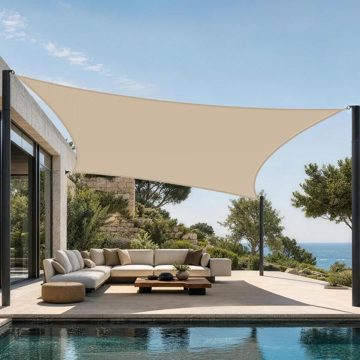 Telo ombreggiante da esterno con protezione UV – Vela parasole resistente per giardino, patio e piscina