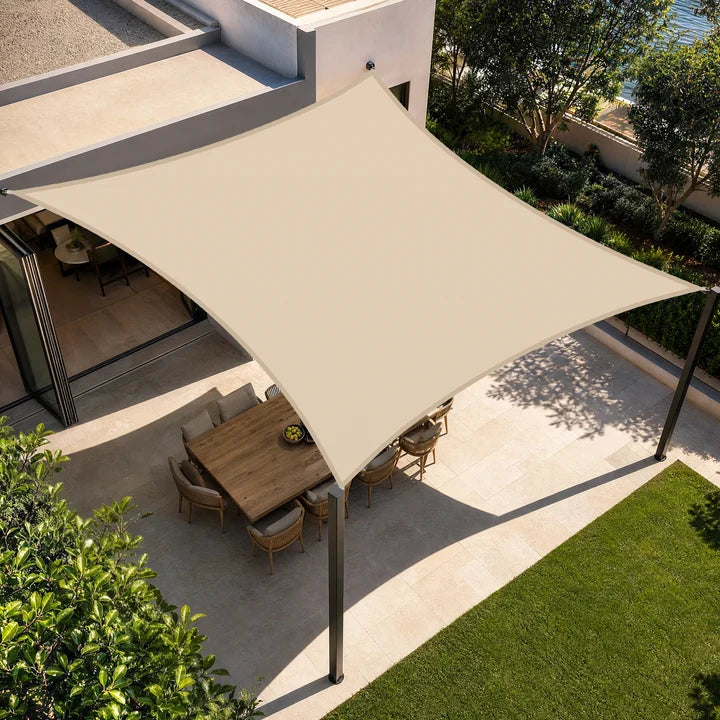 Telo ombreggiante da esterno con protezione UV – Vela parasole resistente per giardino, patio e piscina