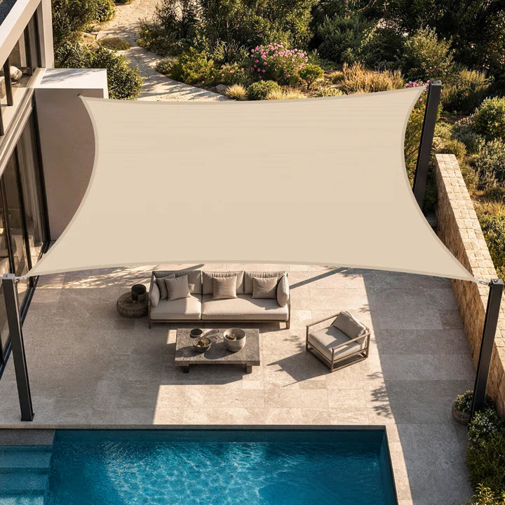Telo ombreggiante da esterno con protezione UV – Vela parasole resistente per giardino, patio e piscina