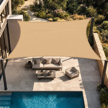 Telo ombreggiante da esterno con protezione UV – Vela parasole resistente per giardino, patio e piscina