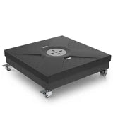 Base mobile per ombrellone con 4 ruote e capacità fino a 400 kg