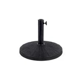 Base rotonda resistente per ombrellone da giardino con supporto in acciaio