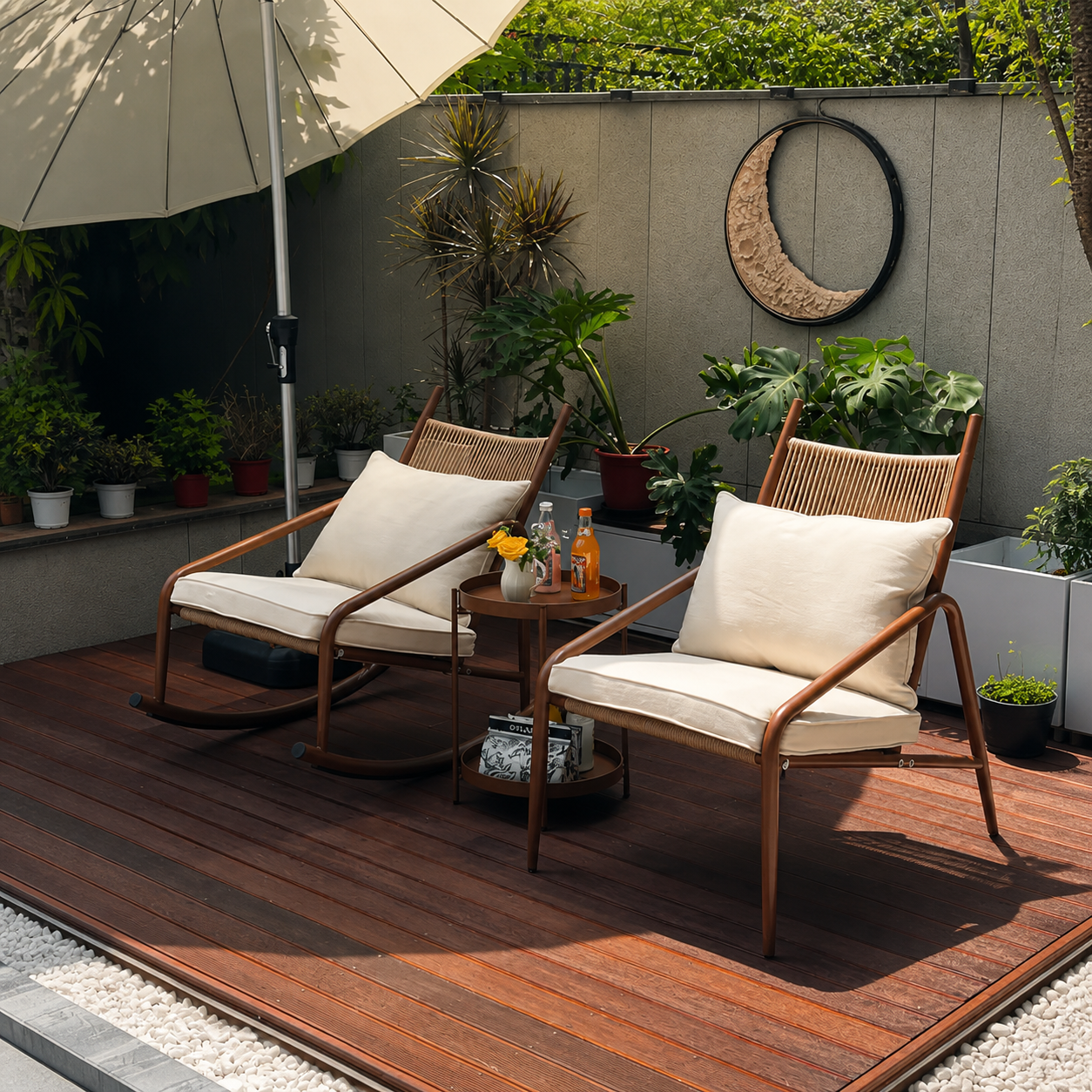 Set relax da giardino 3 pezzi