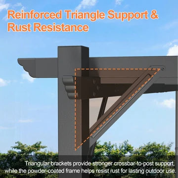 Pergola retrattile da esterno con tetto regolabile in tessuto